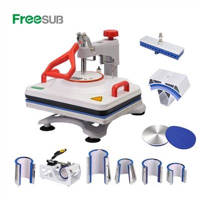 9 ta 1 ta issiqlik press mashinasi
